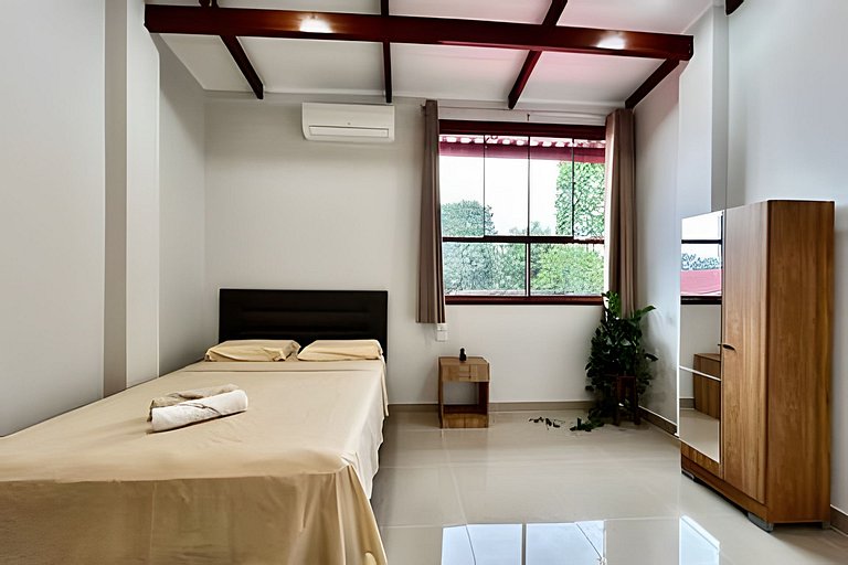 Depa a 5min centro 2HAB con A/C Terraza y Parrilla