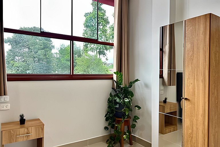 Depa a 5min centro 2HAB con A/C Terraza y Parrilla