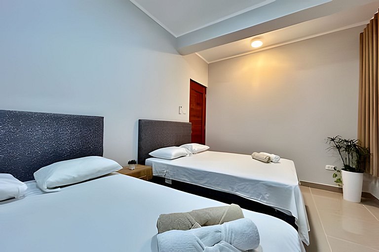 Depa a 5min centro 2HAB con A/C Terraza y Parrilla