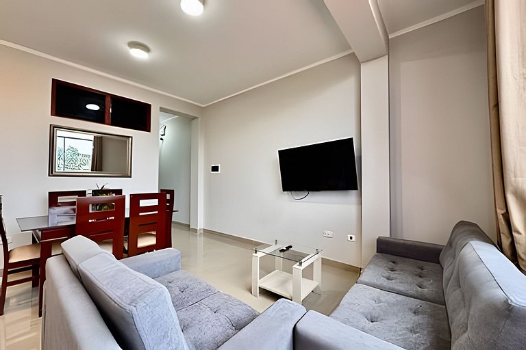 Vive a 5min centro 2HAB con A/C Moderno y Amplio