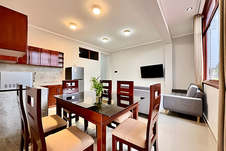 Vive a 5min centro 2HAB con A/C Moderno y Amplio