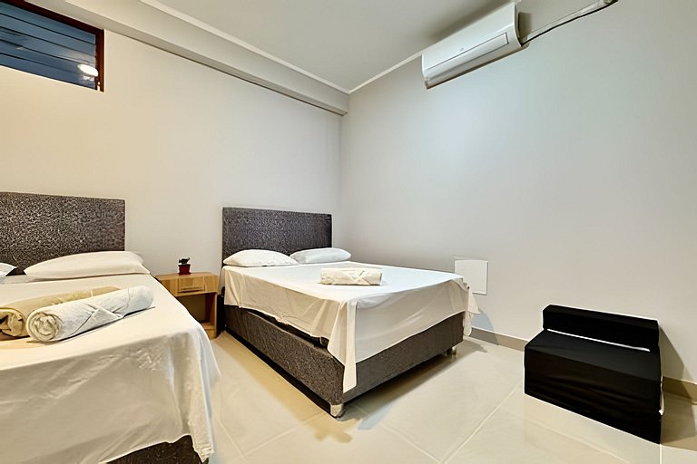 Vive a 5min centro 2HAB con A/C Moderno y Amplio