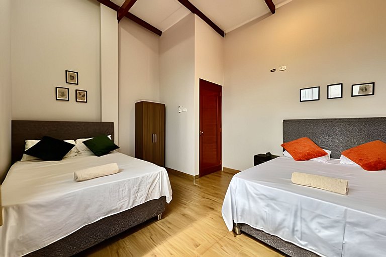 Vive a 5min centro 2HAB con A/C Terraza & Parrilla