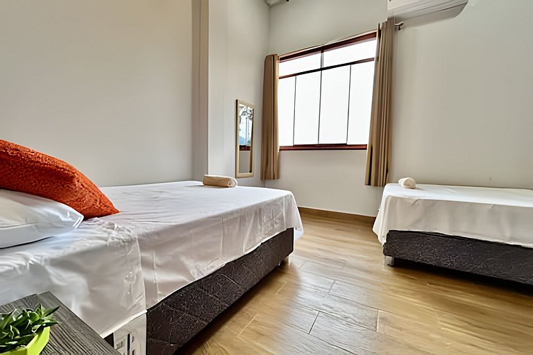 Vive a 5min centro 2HAB con A/C Terraza & Parrilla