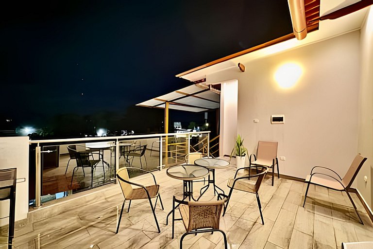 Vive a 5min centro 2HAB con A/C Terraza & Parrilla